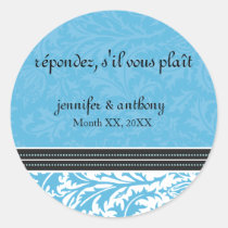 Retro Modern Thistle-Respondez...Sticker stickers