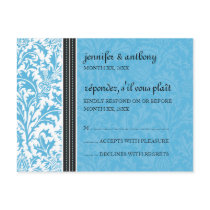 Retro Modern Thistle-RSVP Card postcards