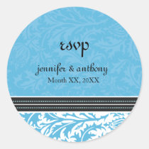 Retro Modern Thistle-RSVP Sticker stickers