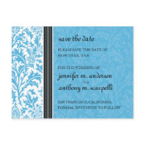 Retro Modern Thistle-Save The Date Card postcards by twoheartsshoppe Retro Modern Thistle-Save The Date Card postcards