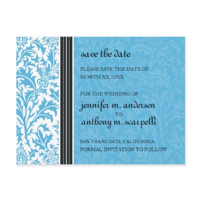 Retro Modern Thistle-Save The Date Card Postcards