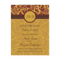 Retro Modern Thistle-Save The Date postcards