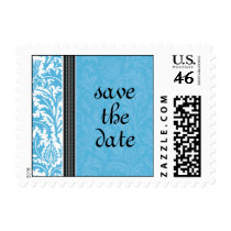 Retro Modern Thistle-Save The Date-Small Postage postage