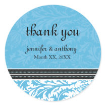 Retro Modern Thistle-Thank You Sticker