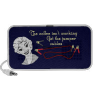 Retro Mom Get the Jumper Cables Doodle Speaker doodle