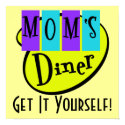 Retro MOM'S DINER Wall Art posters by malibuitalian Retro MOM'S DINER Wall Art posters