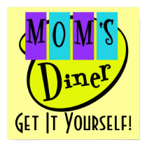Retro MOM'S DINER Wall Art posters by malibuitalian Retro MOM'S DINER Wall Art posters