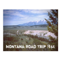 Retro Montana Landscape Postcard postcards