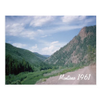 Retro Montana Road Trip postcards