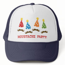 Retro Moustache Party Hats