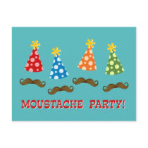 Retro Moustache Party Post Cards