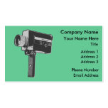 Retro Movie Camera business cards
