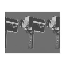 Retro Movie Camera Post Cards