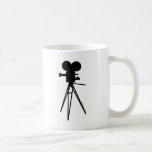 Retro Movie Camera Silhouette Mug