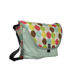 Retro Multi-color Polkadots Rickshaw Messenger Bag messenger bags