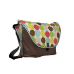 Retro Multi-color Polkadots Rickshaw Messenger Bag messenger bags