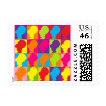 Retro Multicolor Pop BeeHive Postage