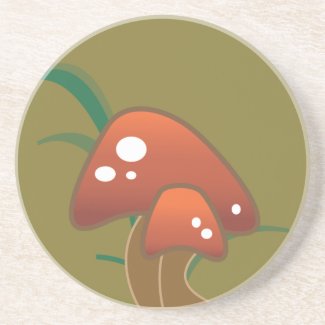 Retro Mushroom Coasters coaster