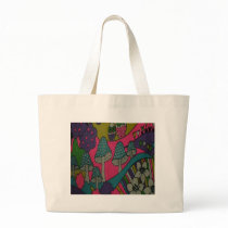 Retro Mushrooms and Owls Bag