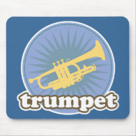 Retro Music Attitude Trumpet Gift Mousepad