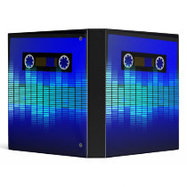 Retro Music 3 Ring Binders