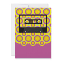 Retro Music Personalized Announcement