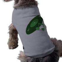 Retro Music Record & Note Green pet clothing by atomic50s Retro Music Record & Note Green pet clothing