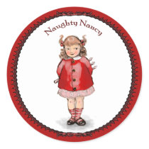 Retro Naughty Nancy stickers by opheliasart Retro Naughty Nancy stickers
