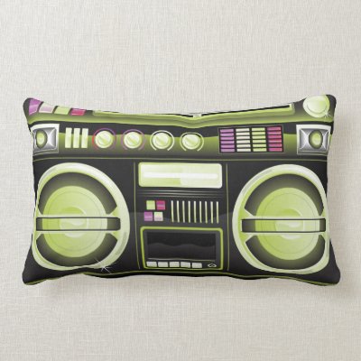 retro neon buttons boom box ghetto master throw pillows Mojo_throwpillow retro neon buttons boom box ghetto master throw pillows Mojo_throwpillow