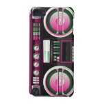 retro neon pink boom box ghetto blaster boombox