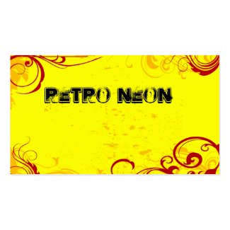 Retro Neon Yellow profilecard