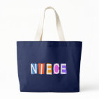 Retro Niece Jumbo Tote Bag