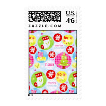 Retro Noel Christmas stamps by athenaworkman Retro Noel Christmas stamps