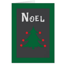 Retro Noel Holiday Greeting Card