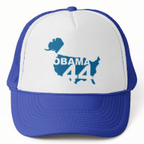 Retro Obama 44 Trucker Hat