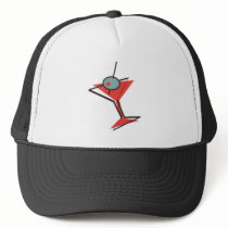 retro olive martini hats