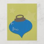 Retro Olive Ornament Christmas Flyers
