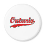 Retro Ontario Fridge Magnet