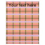 Retro orange and green plaid flyers