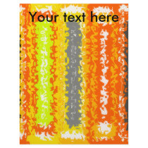 Retro orange black gray psychedelic rectangles flyers