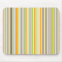 Retro Orange Brown Green Stripes Mousepad by fat_fa_tin Retro Orange Brown Green Stripes Mousepad