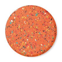 Retro Orange Confetti Speckled magnets by JuJuGarden Retro Orange Confetti Speckled magnets