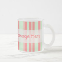 retro orange green stripes mugs