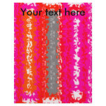 Retro orange pink gray psychedelic rectangle flyers