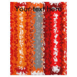 Retro orange red black psychedelic rectangles flyers