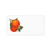 Retro Oranges Label
