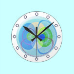 Retro Orbit Abstract Round Wall Clock wall clocks