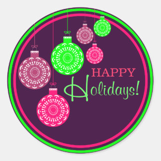 Happy Holidays Stickers | Zazzle