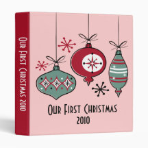 Retro Ornaments Keepsake Binder