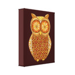 Retro Owl Art on Canvas - Ready to Hang! Gallery Wrapped Canvas